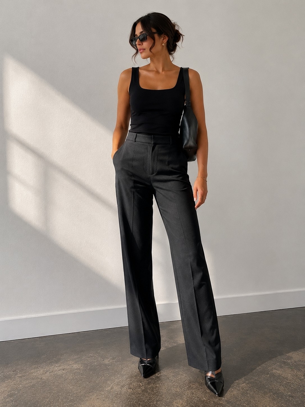 Minimalist Tailored Trousers Quiet Luxary Career | Office